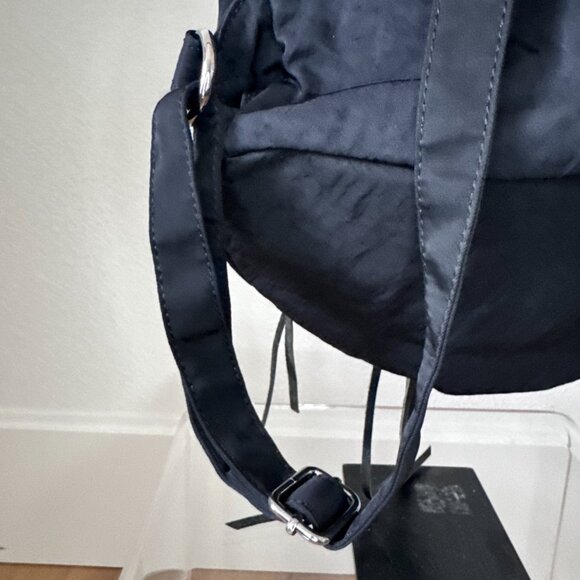 Rebecca Minkoff Julian Nylon Backpack Black Silver Hardware Excellent Condition - Picture 16 of 16